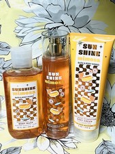NEW Bath  Body Works SUNSHINE MIMOSA Set of 3 Body Cream, Body Wash  Mist