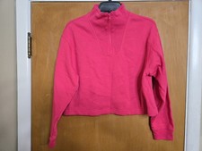GAP KIDS Girls 1/4 Zip Sweatshirt- Size XXL 14-16 - Pink- NEW WITH TAGS