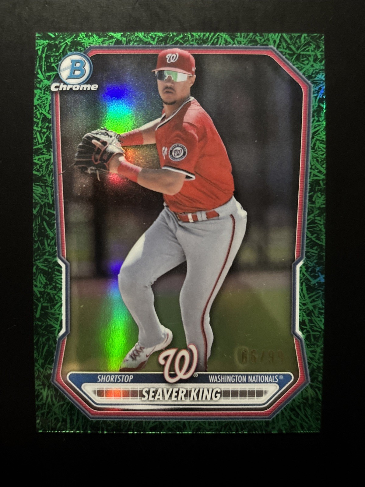2026 Bowman Chrome Seaver King 66/99 Green Grass Refractor #BCP-129