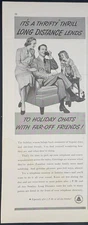 Magazine Ad* - 1938 - AT&T / Bell System - It's A Thirsty Thrill