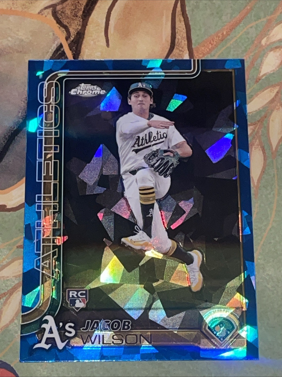 2025 Topps Chrome Sapphire Jacob Wilson RC Rookie #96 Athletics