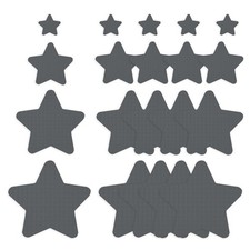 20Pcs Down Jacket Repair Patches Waterproof Self Star, Dark Gray