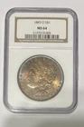 1883-O MS64 Morgan Silver Dollar NGC Certified, Toned/Color