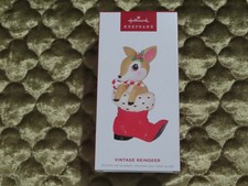 Hallmark 2024 Vintage Reindeer Christmas Keepsake Ornament NEW