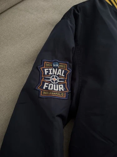 New NIL 2026 Mens Michigan Navy Championship Basketball Bomber Jacket  Size XL image 3