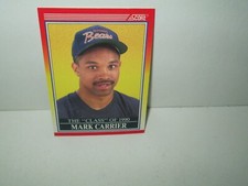 MARK CARRIER 1990 Score Card #614 Rookie Rc CHICAGO BEARS RB Mint