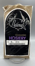 NOS NEW Vintage Nationals Hosiery A12 Nude One Size Ankle Pantyhose 6 pr