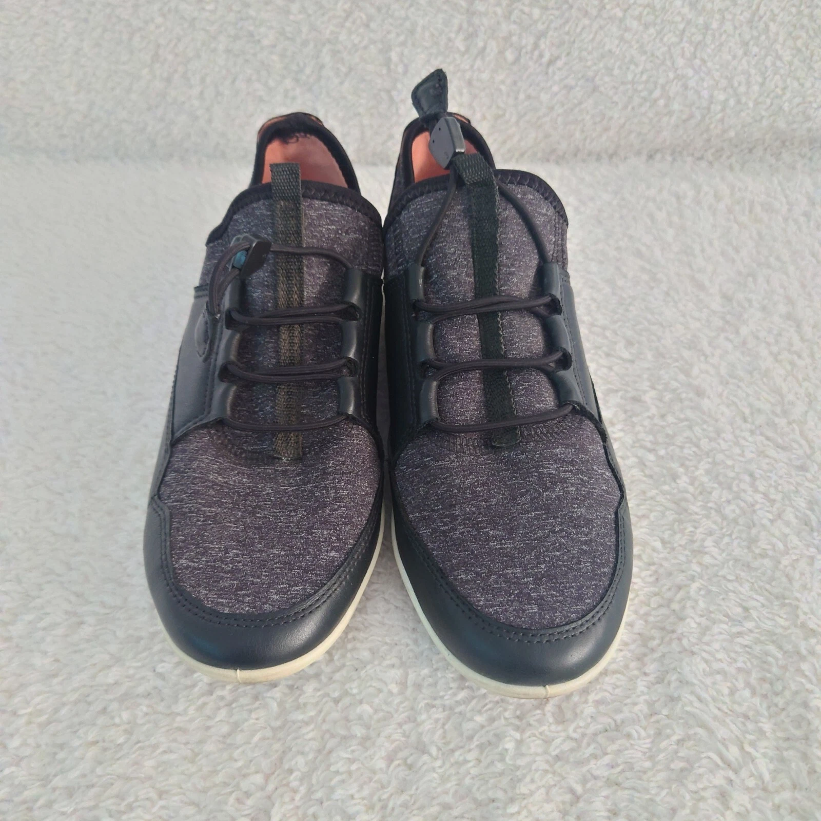 ECCO MOCASSINI SLIP ON DONNA NERO TESSUTO TOMAIA taglia 6