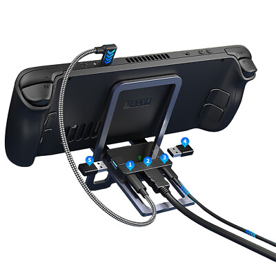 Docking Station for Steam Deck with HDMI 4K USB Type-C PD Fast Charging Port
