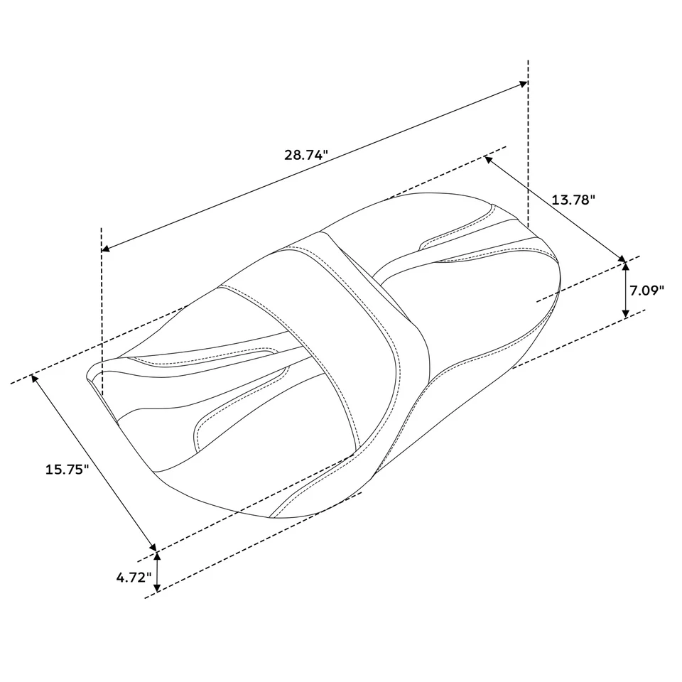 Asiento de conductor pasajero apto para Harley Touring Street Road Glide 2024-Up 25 negro Foto 3 de 4