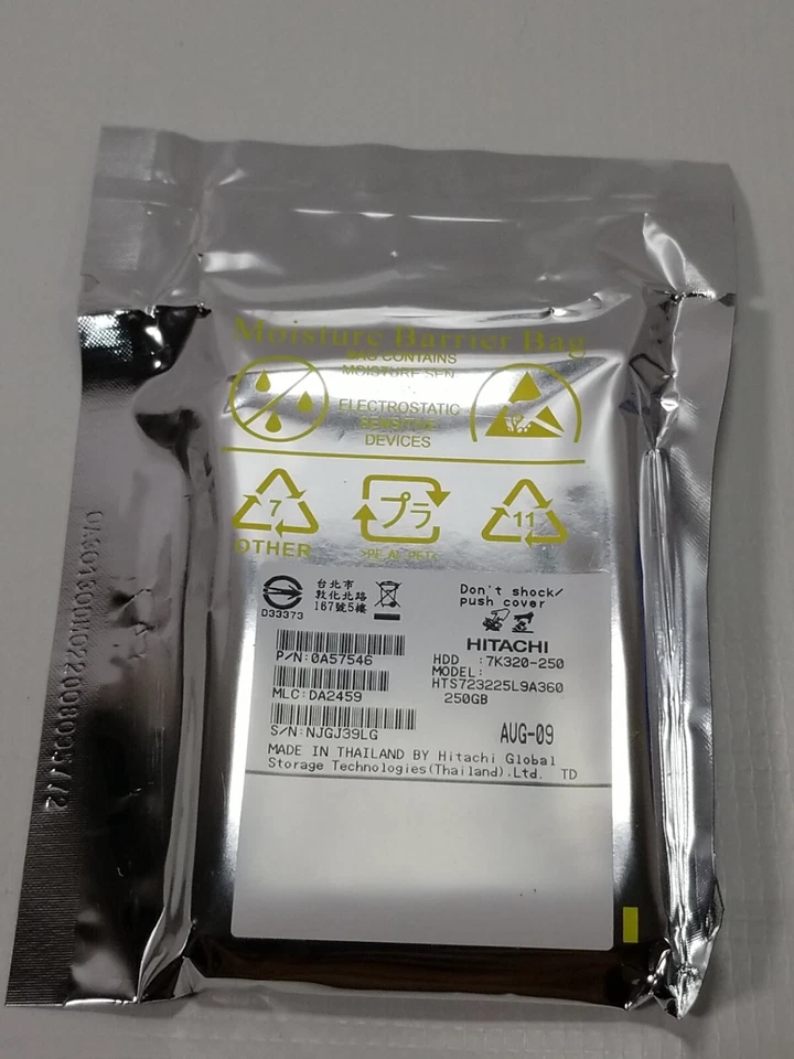 Hitachi Travelstar 7K320 HTS723225L9A360 250 GBl,7200 RPM,2.5" SATA Notebook HDD - Image 2 of 4