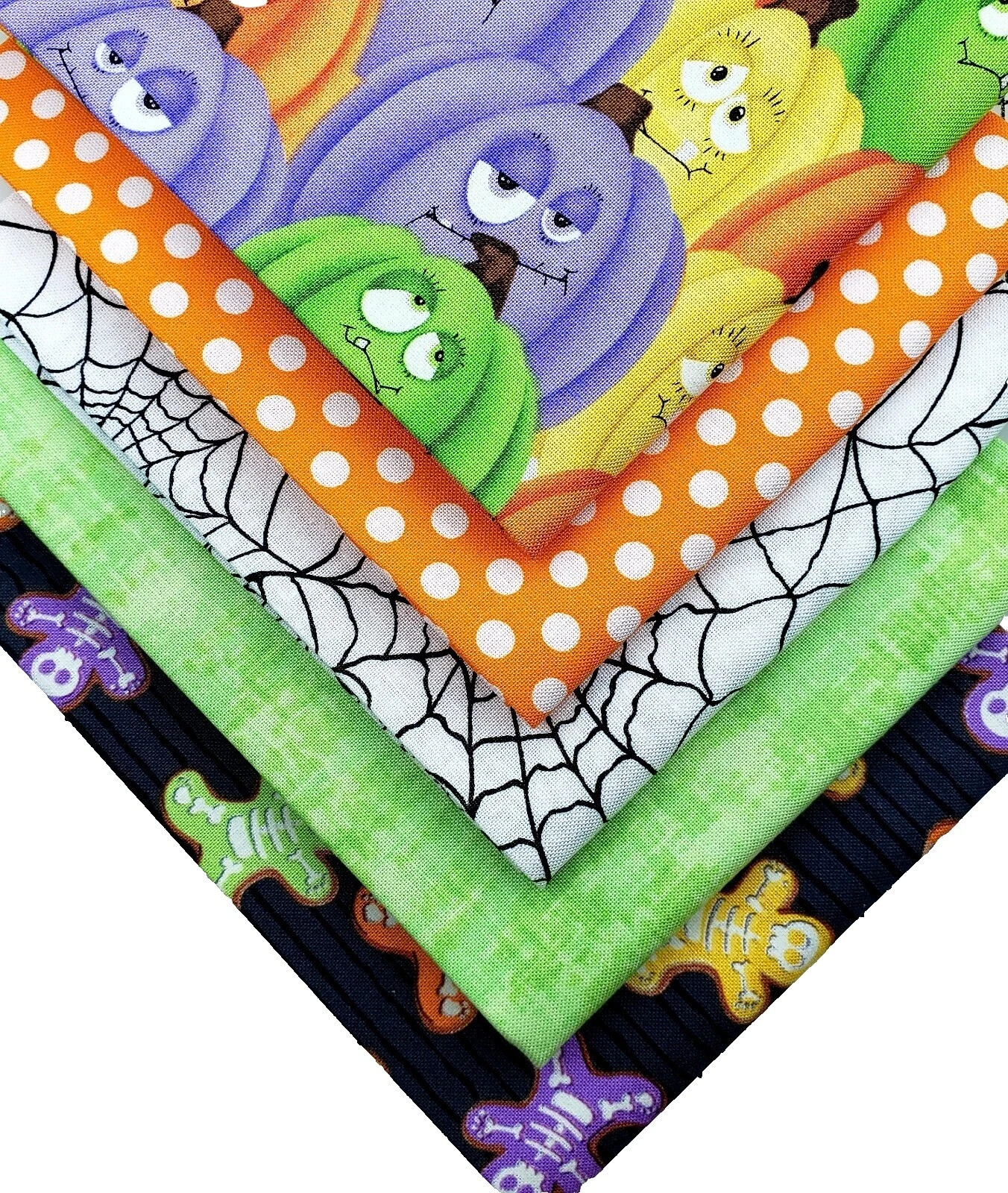 Tela Artesanal de Halloween Fat quarters, paquetes
