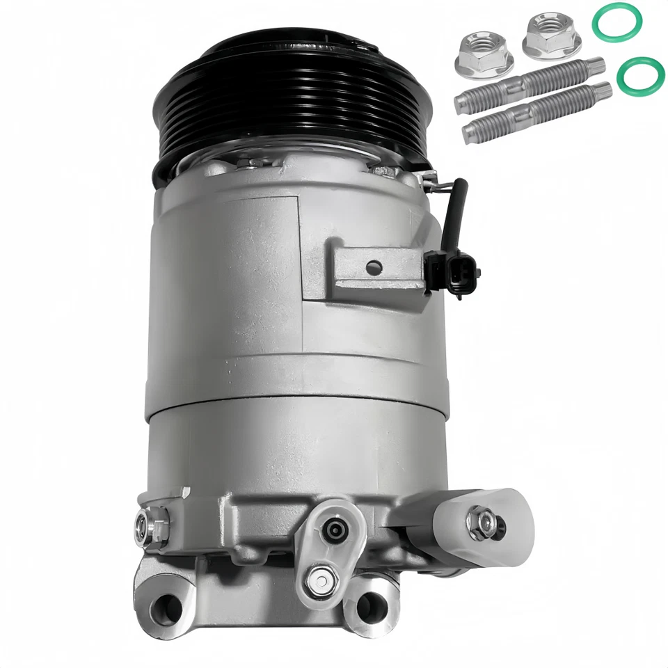 A/C AC Compressor W/Clutch Fits Nissan Pathfinder 3.5L 2013 2014 2015 2016 New - Image 2 of 4