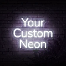 Custom Made Neon Sign Personalized Light Lamp Handmade Real Glass Tube Artwork