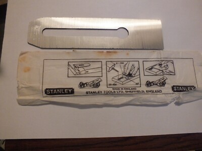 STANLEY HOBEL EISEN / KLINGE - 1 3/4 ZOLL BREIT STANLEY NO 3 - ORIGINAL PAPIER