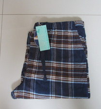 Peter Alexander Men's Navy Tartan Check Flannelette Pyjama Pant Size XXXL