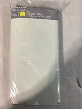 Spritz Paper Botanical Non-Woven Tablecover -54 in x 108 in Light Green