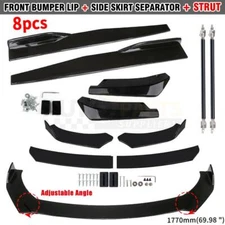 For MITSUBISHI LANCER Front Rear Bumper Lip Spoiler Body Kit Splitter Side Skirt