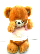 1981 Knickerbocker Prayer Bear Pink Girl Plush11"
