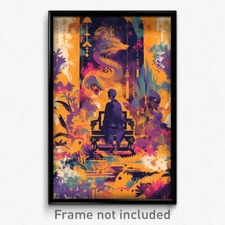 Thai Movie Poster - Square Hospice (Thailand Psychedelic Art Retro Film Print)