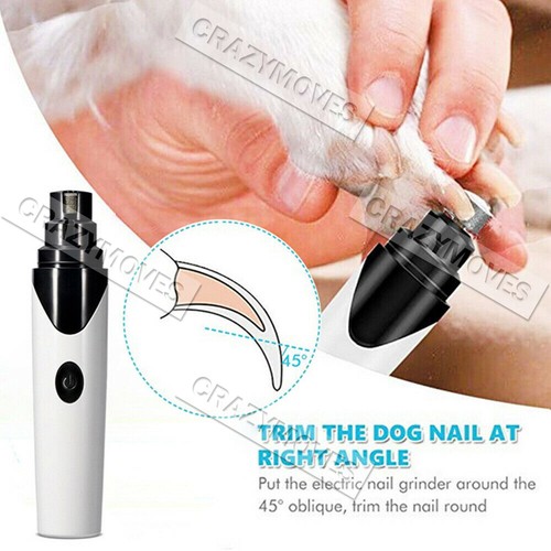Pet Clippers Dog Cat Nail Grooming Grinder Trimmer Electric Nail file VIC - Picture 10 of 12