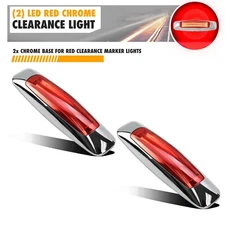 2PCS LED Truck Trailer Front Rear LED Side Marker Lights indicator Lamp Sealed