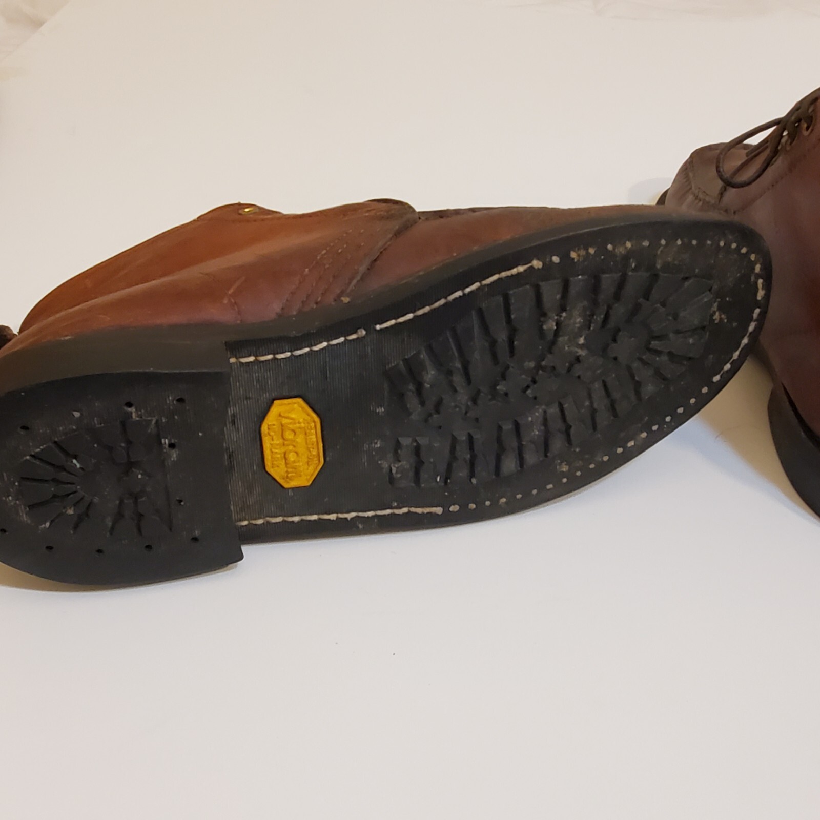 Vintage Gokey Boots Lace Up Chukka Leather USA Boots 12 EE Vibram Sole