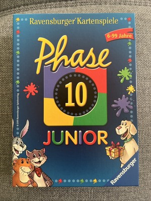 Phase 10 Junior - neuwertig - Ravensburger 2011 Kartenspiel Kinder Familie Top
