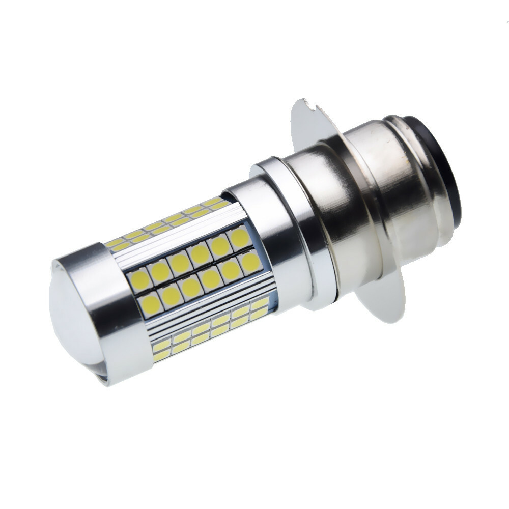 P36D Motorcycle LED Headlight High/Low Beam Light Bulb 6V 12V Negative