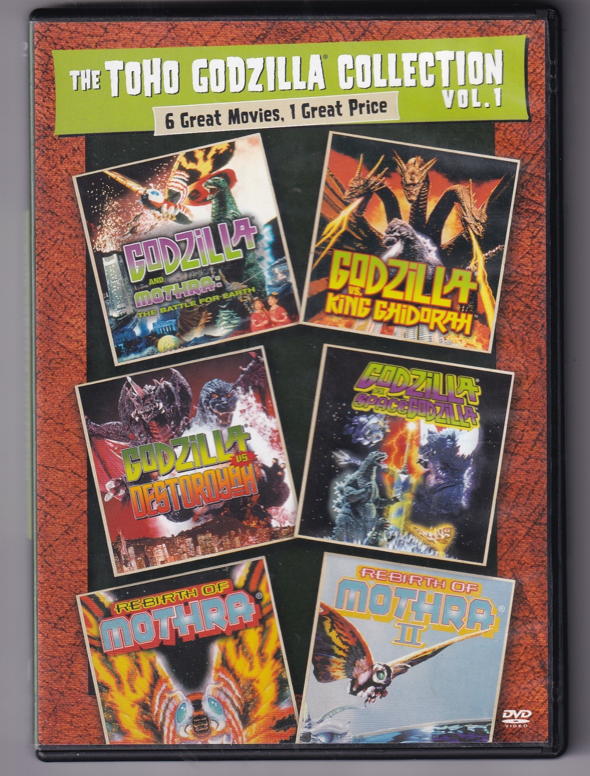 The TOHO Godzilla Collection Vol 1 DVD Set Mothra King Ghidorah