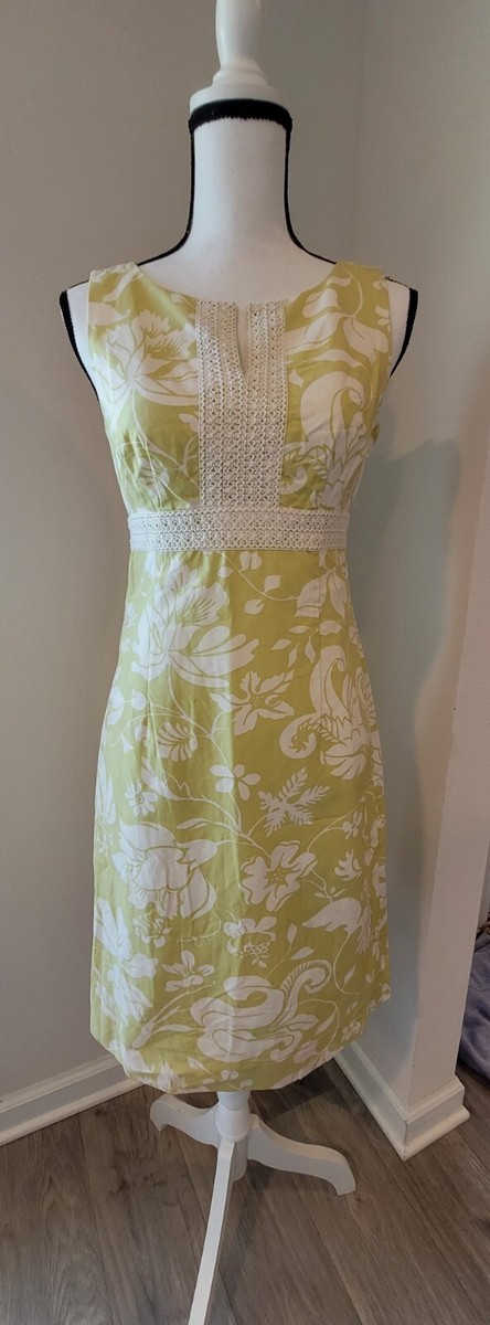 Ann Taylor LOFT Floral Spring Green Summer Dress Size 2 D Ann Taylor LOFT Floral Spring Green Summer Dress Size 2 D