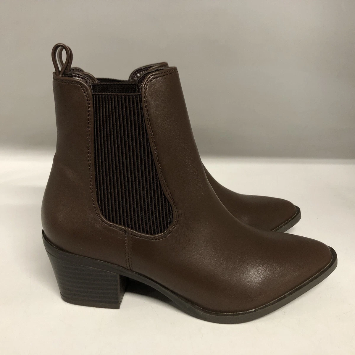 ? Top Moda Women’s Light Brown Perforated Boots Size 9 Brown Leather Upper TOP MODA Boots for Women for sale | eBay main image 2