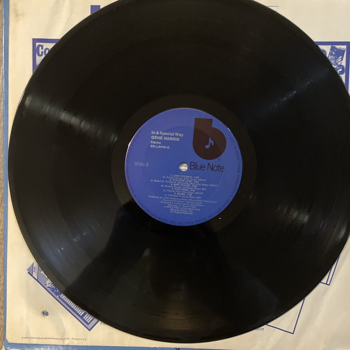 Gene Harris - In A Special Way LP - Blue Note Vinyl Record 1976