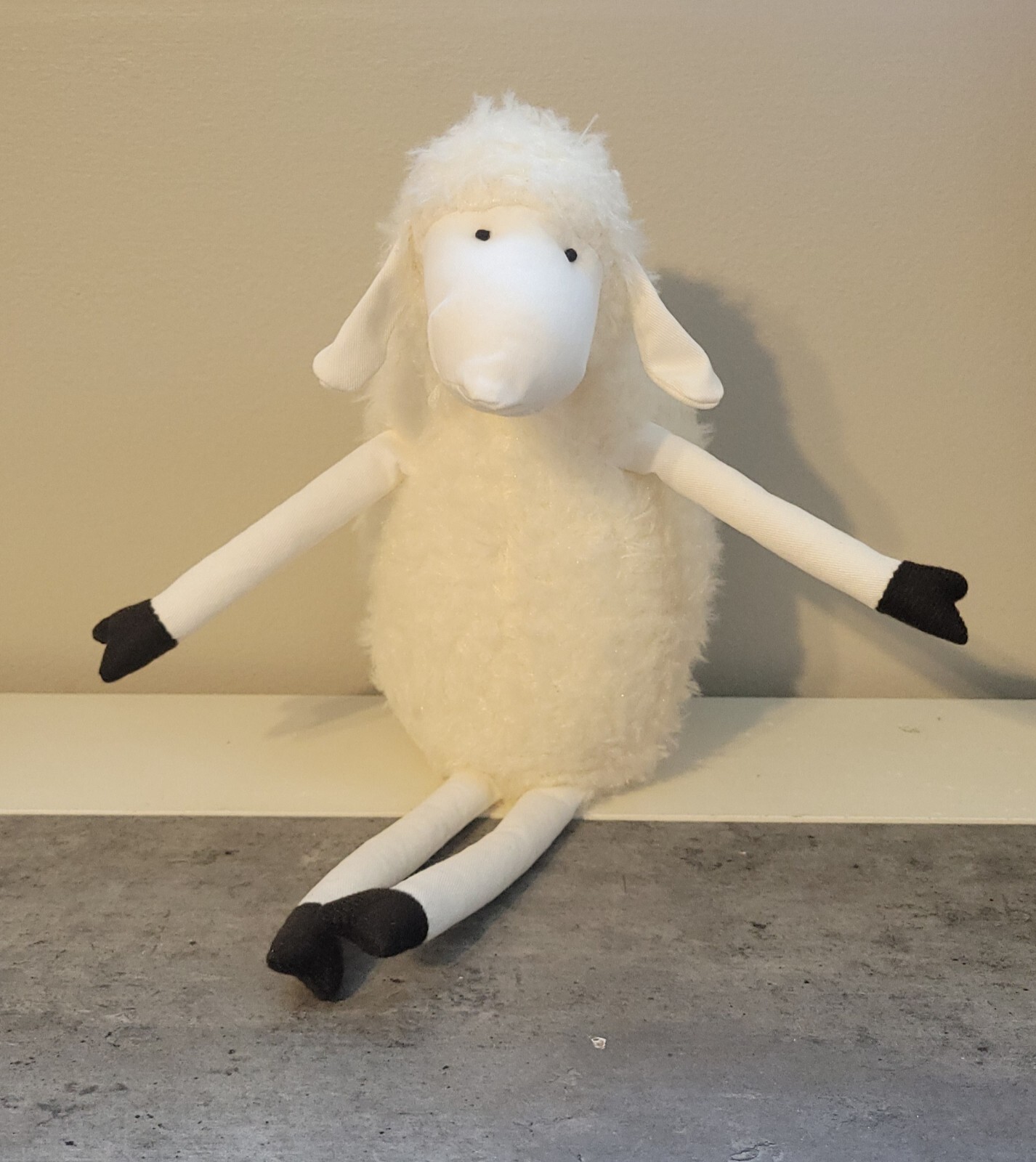 Empress Arts White Floppy Sheep 14” Plush