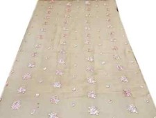 Vintage Dupatta Chiffon Georgette Floral Embroidered Long Stole Wrap scarf Hijab