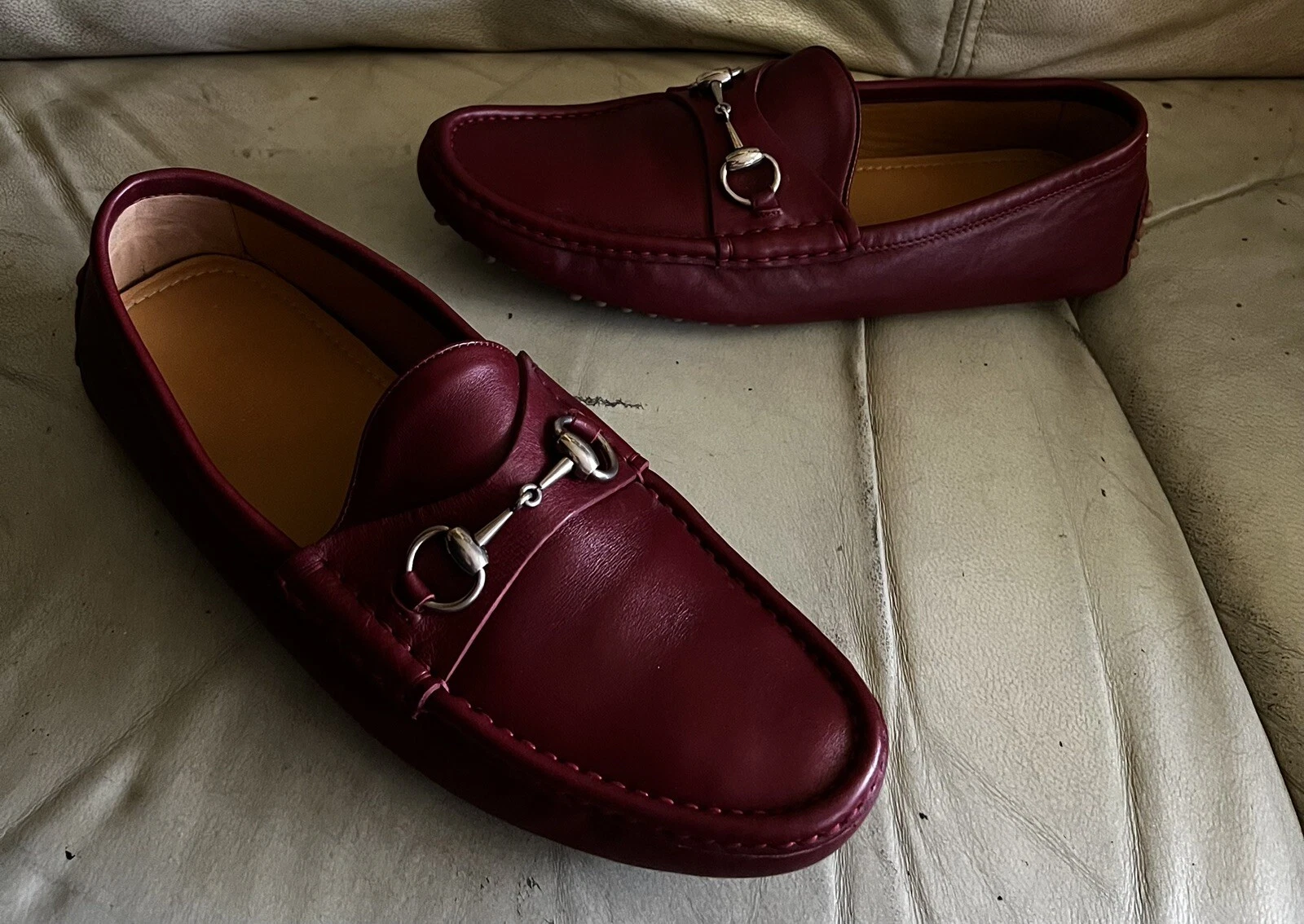 Mocassins driver Gucci Horsebit Rosso taille 9 G / US 9,5