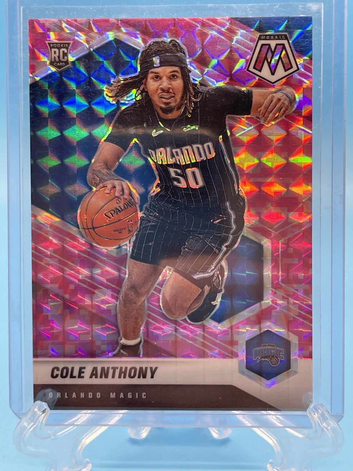 2020 21 Mosaic ~ Cole Anthony ~ Rookie RC Pink Camo Prizm #207 ~ Magic 💥