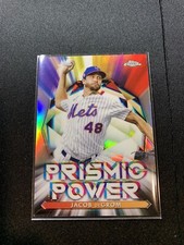 2021 topps chrome jacob degrom prismic power