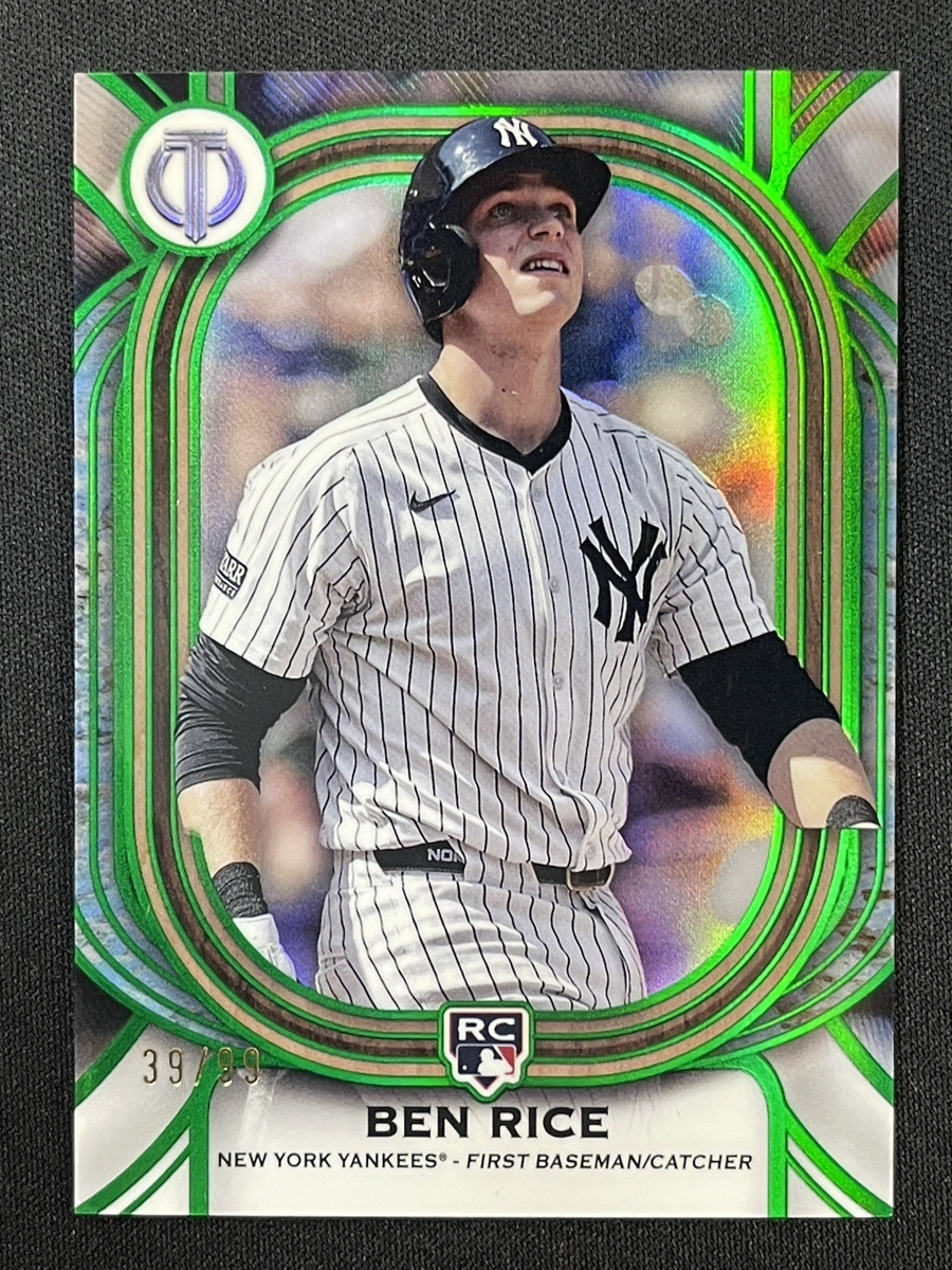 BEN RICE /99 GREEN ROOKIE 2025 TOPPS TRIBUTE MLB BASEBALL NEW YORK 