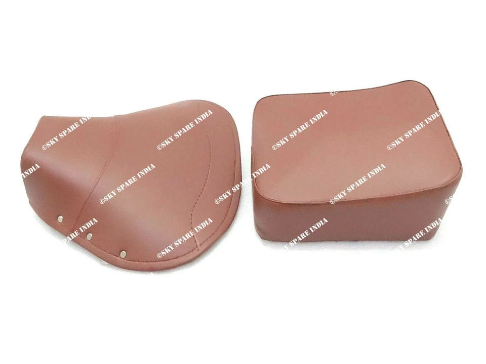 Juego de fundas de asiento delantero y trasero Vespa marrón Vbb Super Px Rally