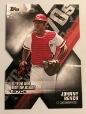 2020 Topps Decade of Dominance Die Cut Insert JOHNNY BENCH Reds #DOD-20