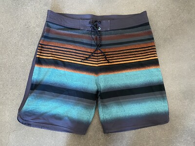 Men's Burnside Board Shorts - Dobby Stretch Fabric With Drawstring Waist