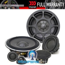 Morel Elate Carbon 93a 9" 3" 3-way Car Component Speakers Silk Tweeters New