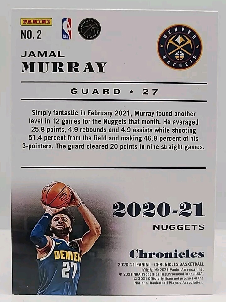 2020-21 Panini Chronicles Basketball (1-725) + INSERTS FINISH SET