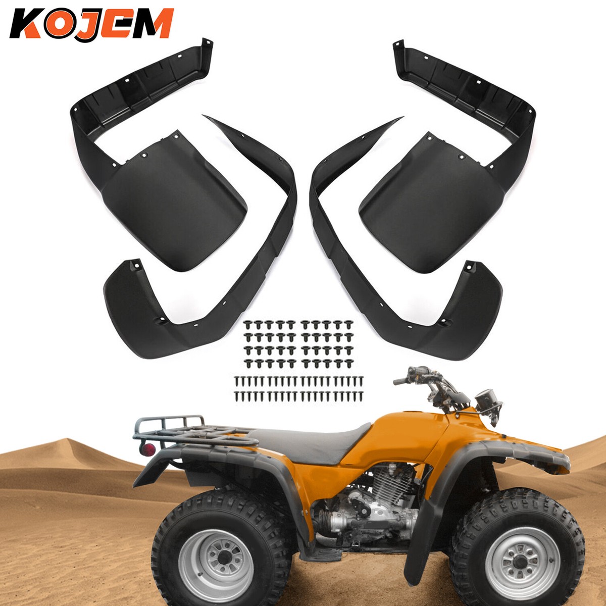 Mud Guards Kit Fit For 96-00 TRX300 TRX 300 FW Four Trax Honda