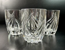Lenox Debut - Set of 4 Crystal Double Old Fashioned Glasses, 4 in, no trim