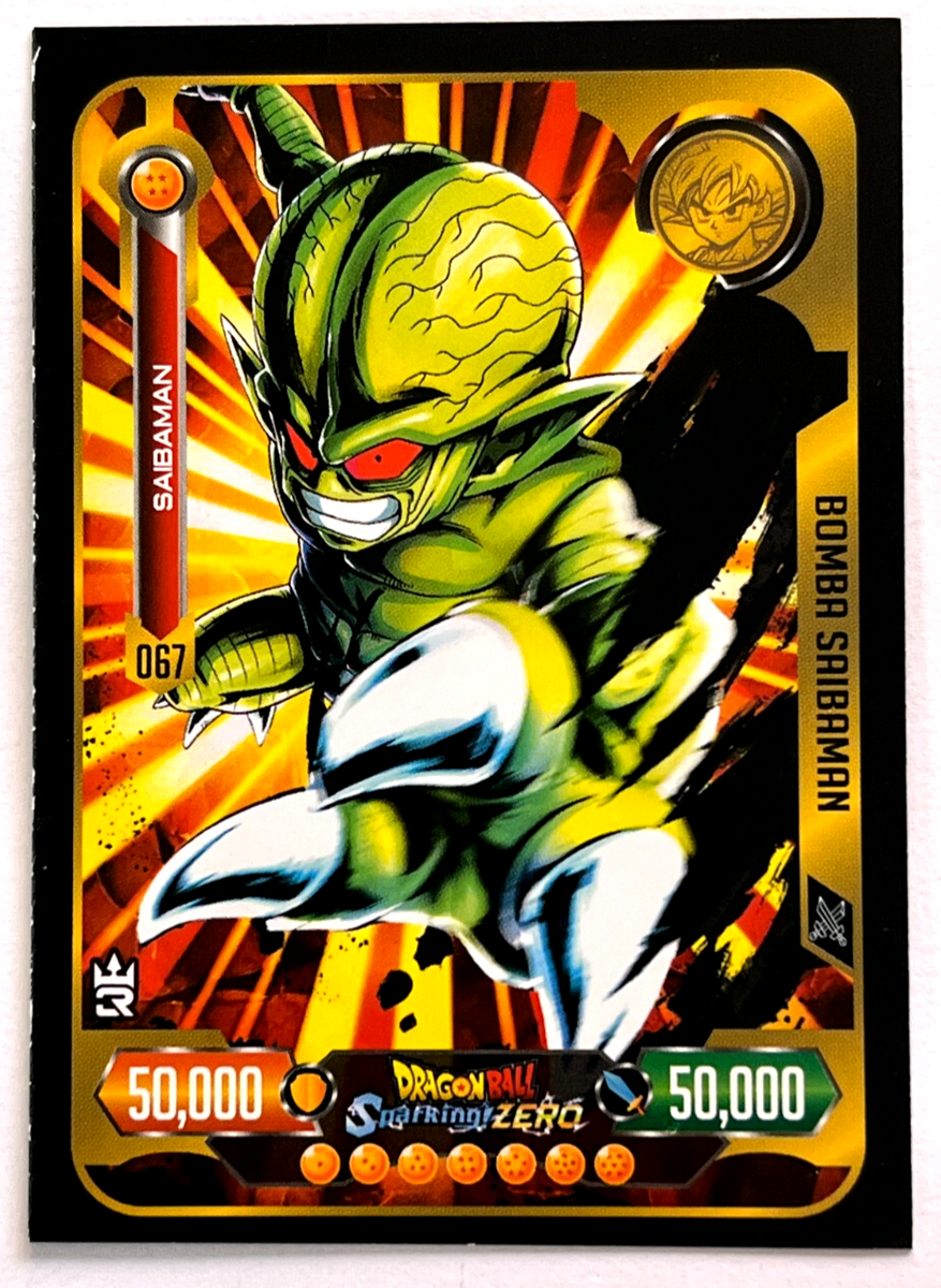 2025 DRAGON BALL Sparking Zero 3R TCG Card #067 SAIBAMAN Peru