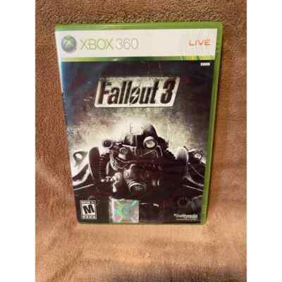 Fallout 3 (Microsoft Xbox 360 Live, 2009) Complete With Manual