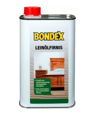 Bondex 500 ml Leinölfirnis Farblos, imprägnierender Oberflächenschutz, Innen