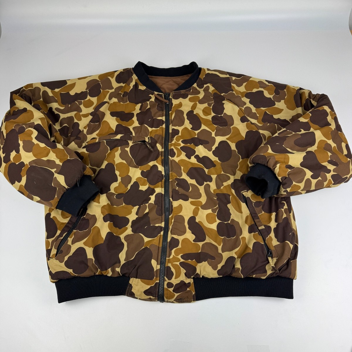 Field stream ダック カモ マウンテン コート L 59-1-7 Vintage Field and Stream Mens Size XL 3 in 1 Duck Camo Hunting